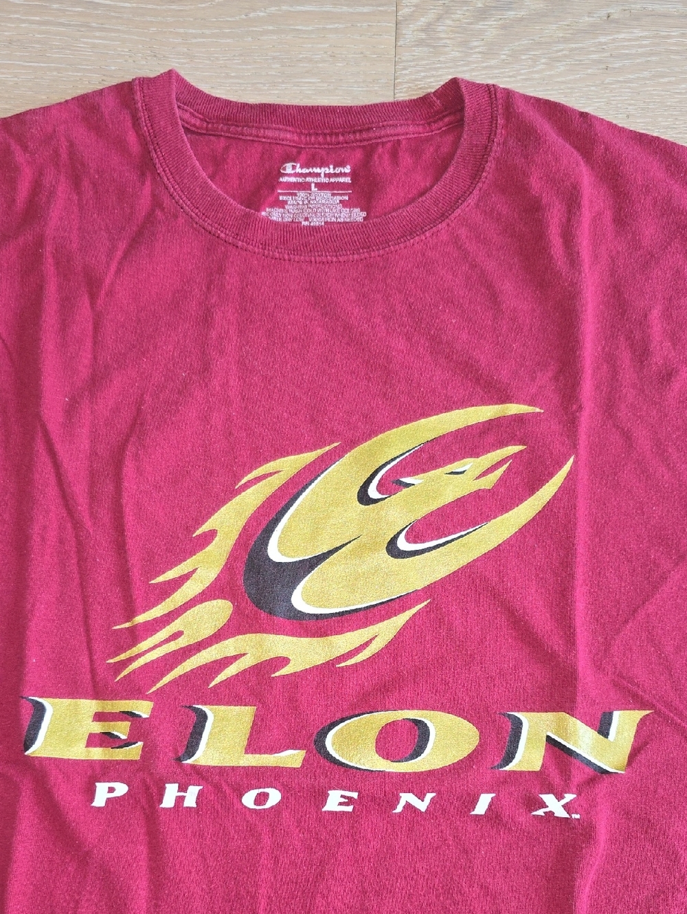 Champion Elon Mens Phoenix Crewneck Tee